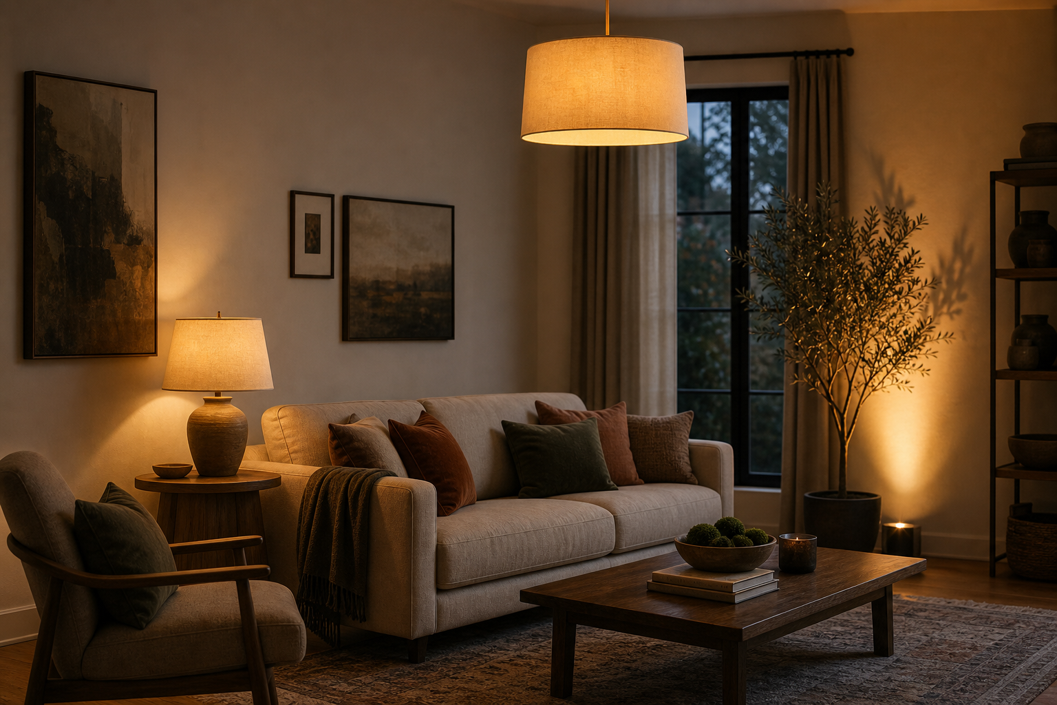 Plan d'éclairage en 3 couches : ambiance, fonctionnel, accent