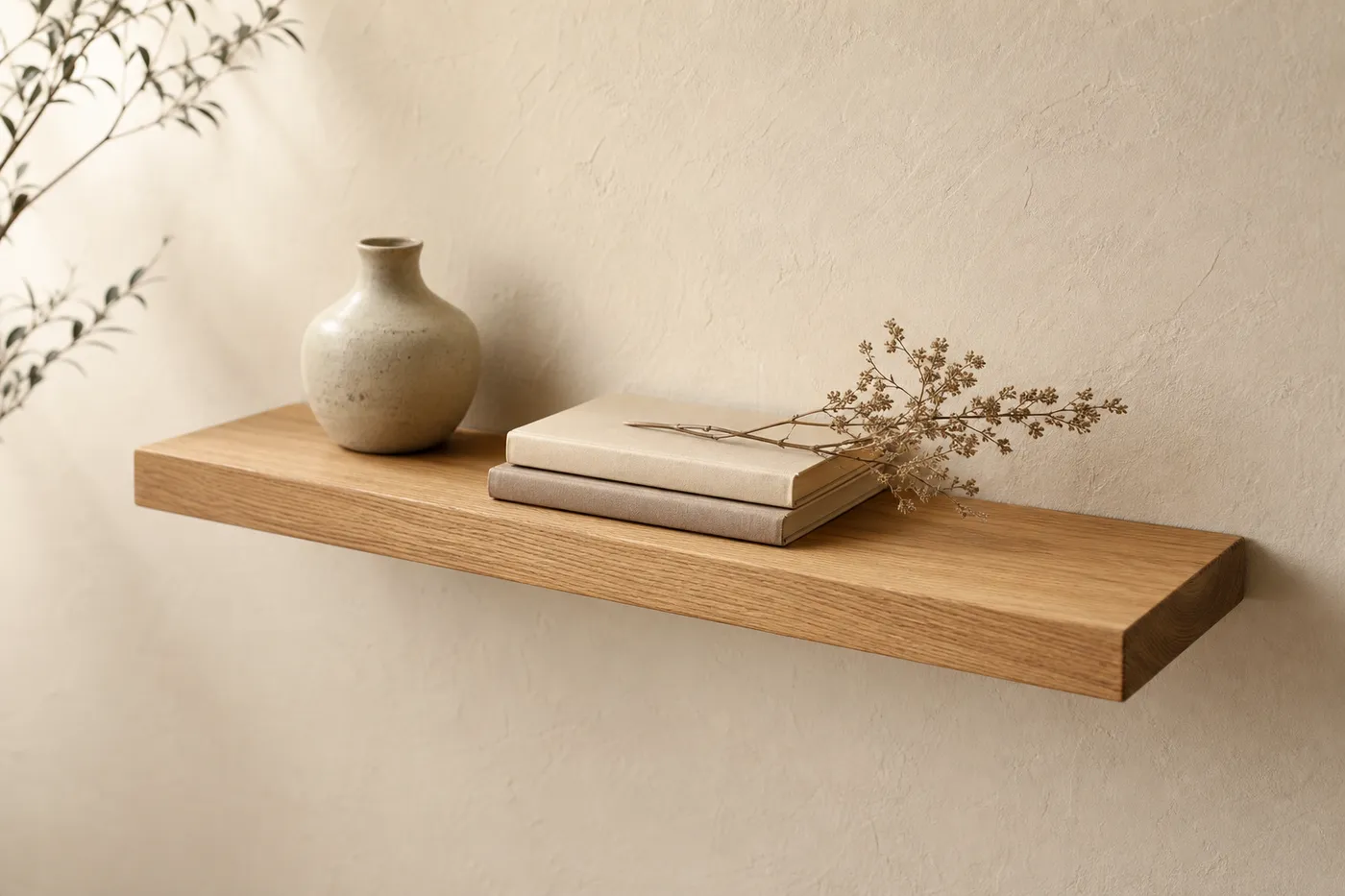 Étagère Murale Flottante Chêne 60 cm — Essentiel
