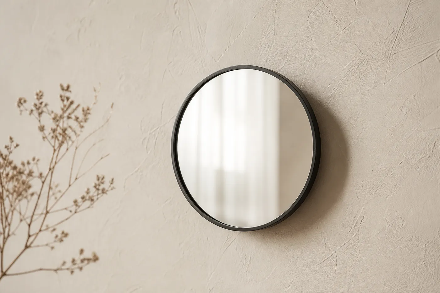 Petit Miroir Rond Mural Ø 25 cm Signature