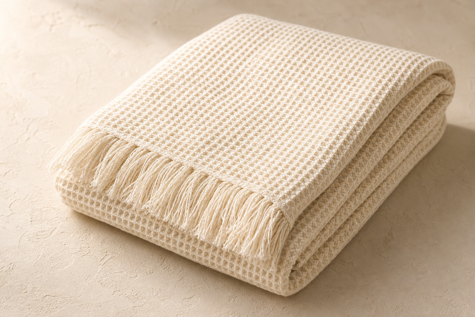 Plaid Coton Gaufré Compact