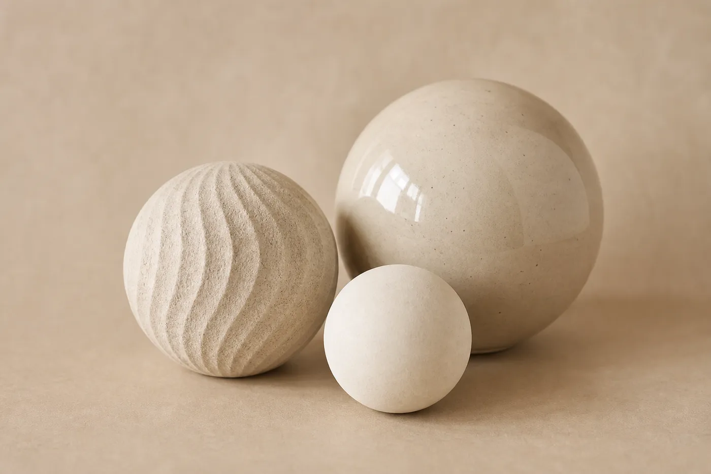 Édition Trio Boules Céramique Déco