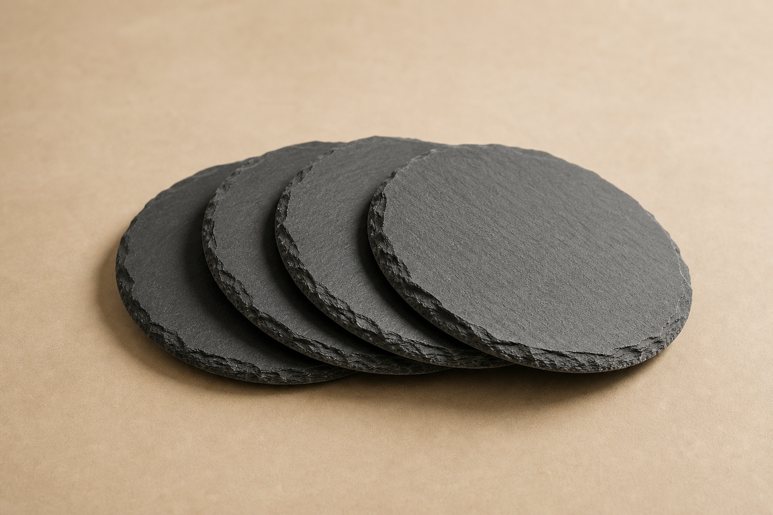 Sous-Verres Ardoise (Lot de 4)