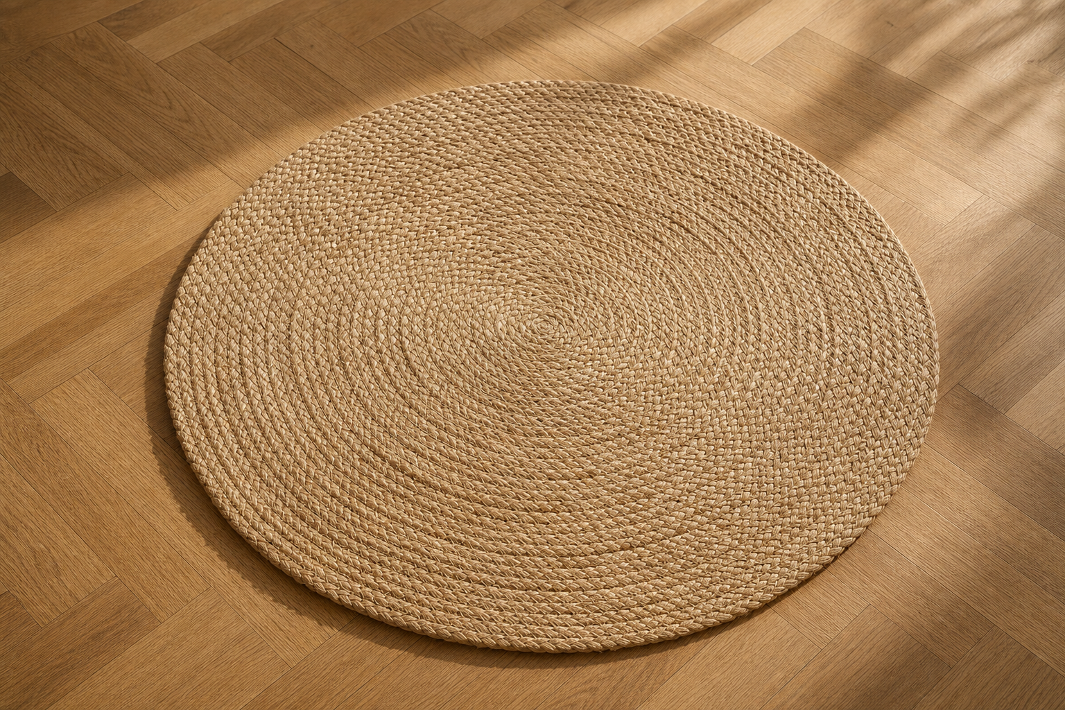 Tapis Jute Tressée Ronde