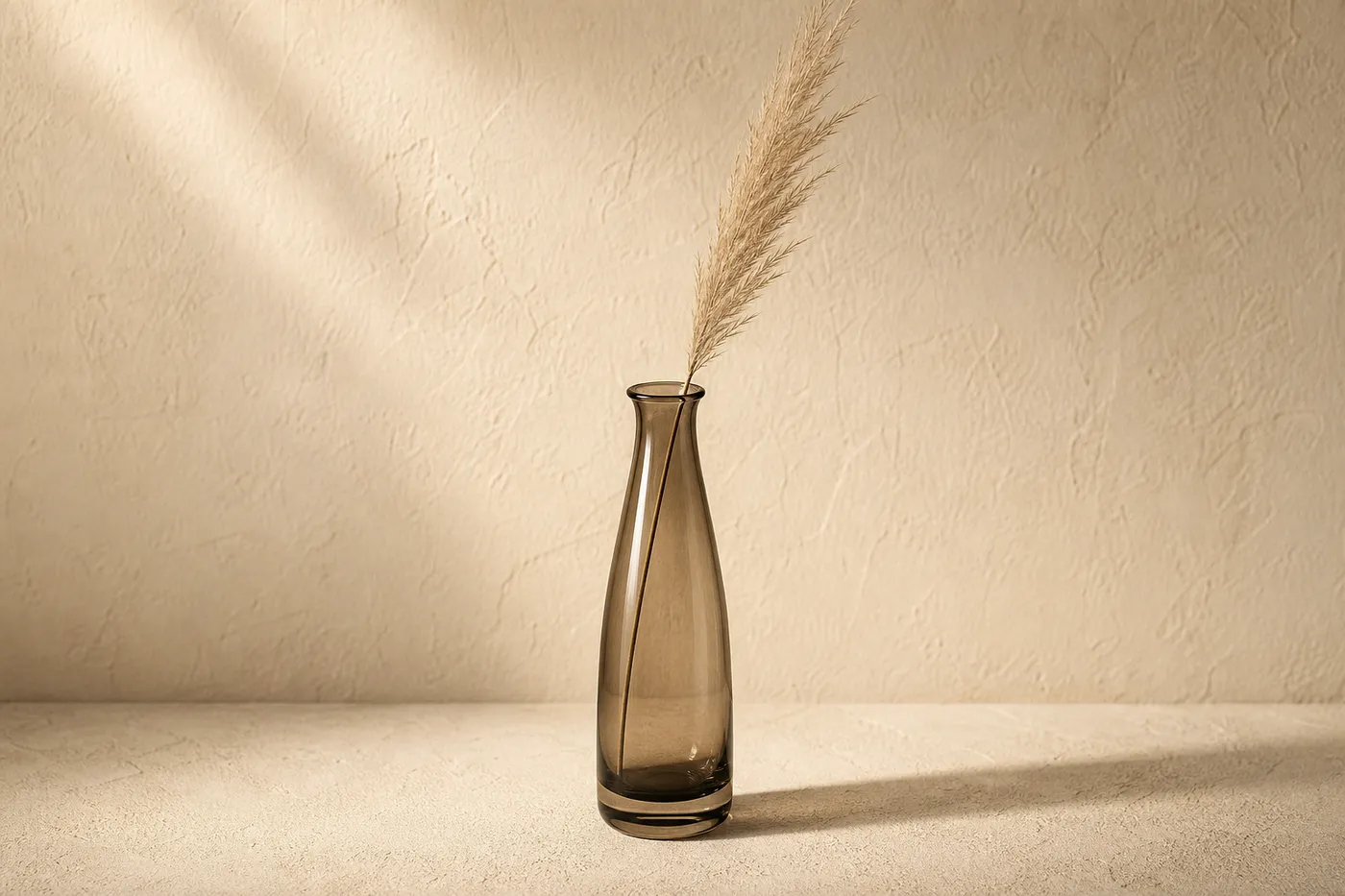 Vase Soliflore Verre Fumé Maison